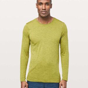 Lululemon Metal Vent Tech Long-Sleeve Shirt Mens Large Bright Chartreuse Green
